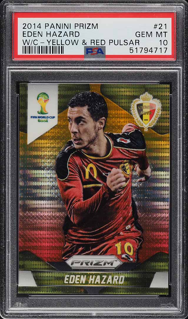 2014 Panini Prizm World Cup Signatures Eden Hazard AUTO #SEH PSA 9