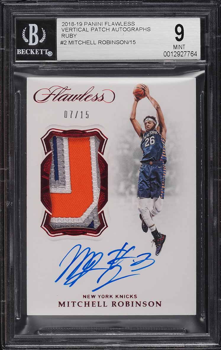 2018 Panini Flawless Ruby Mitchell Robinson ROOKIE RC PATCH AUTO