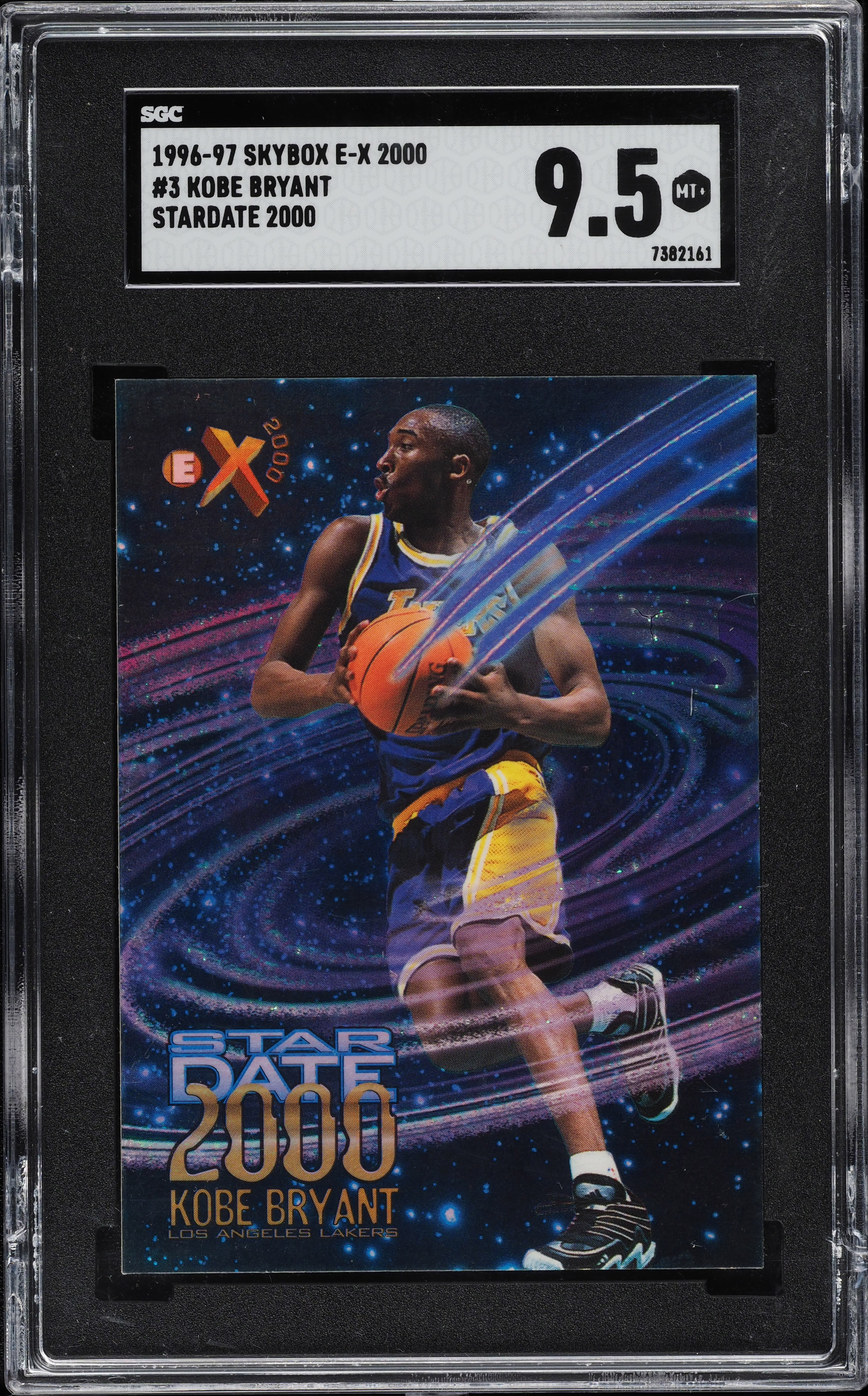 1996 Skybox E-X2000 Star Date 2000 Kobe Bryant ROOKIE #3 SGC 9.5