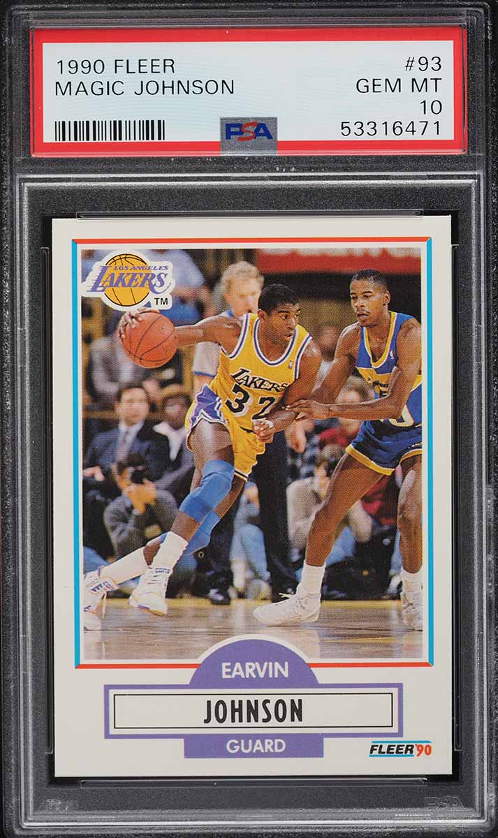 1990 Fleer Basketball Magic Johnson #93 PSA 10 GEM MINT