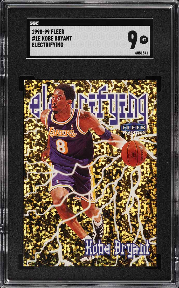 1998 Fleer Tradition Electrifying Kobe Bryant #1E SGC 9 MINT