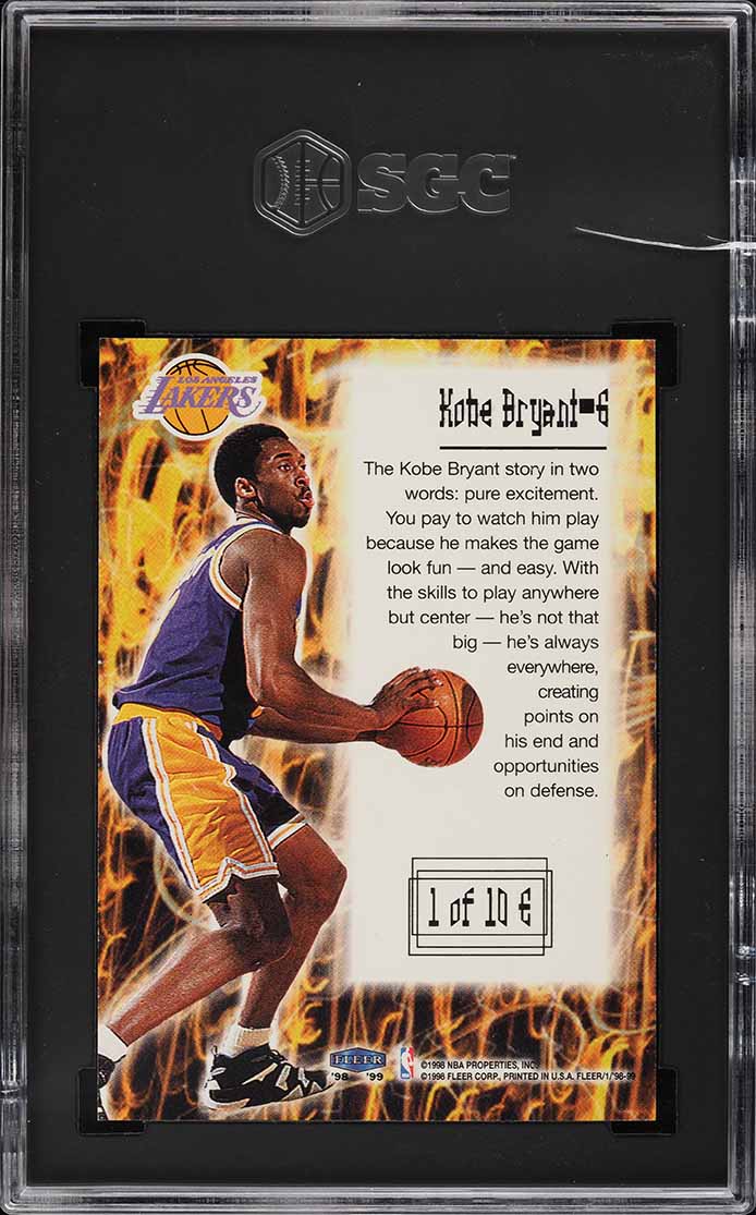 Kobe Bryant 1998-99 Fleer Electrifying #1 – Basketball Card Guy 98