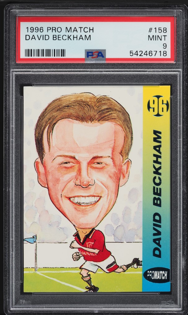 2023 Panini Prizm Premier League David Beckham AUTO #SDBE PSA 10