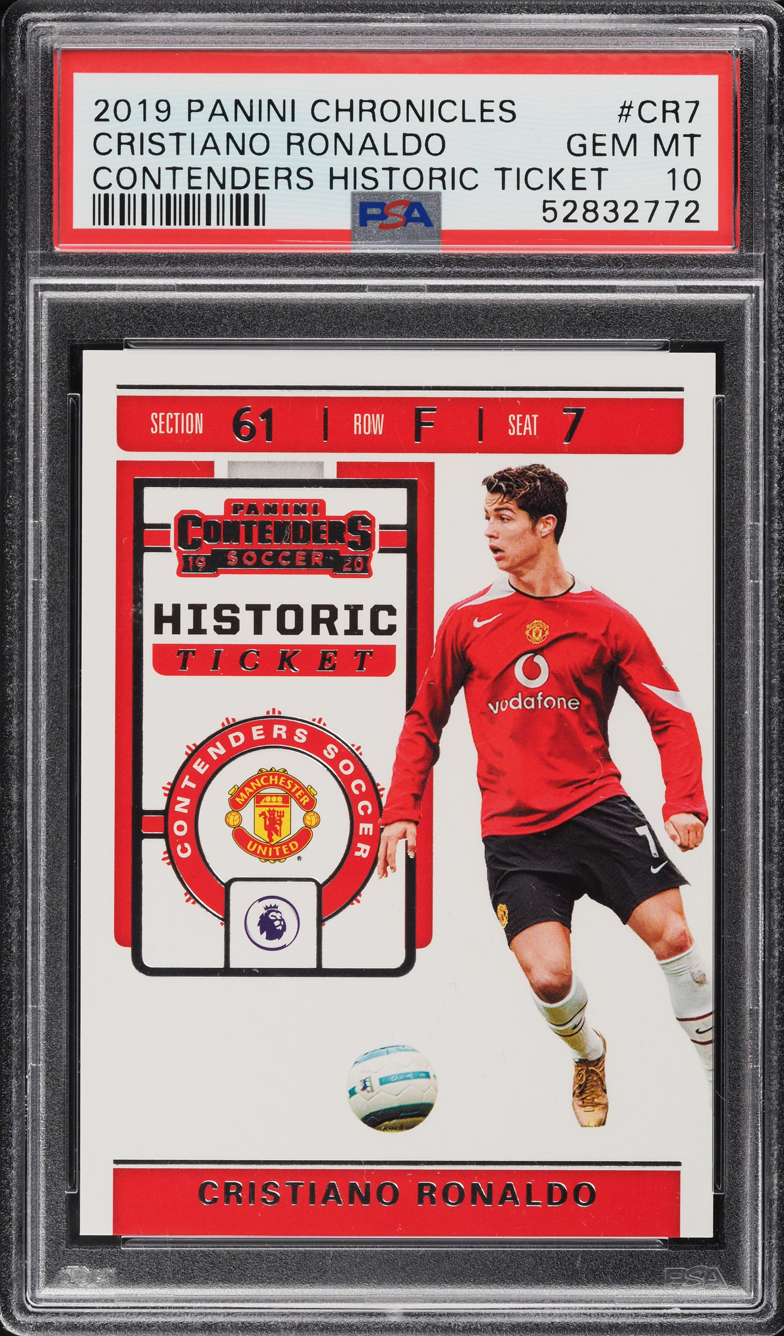 2019 Panini Chronicles Contenders Historic Ticket Cristiano