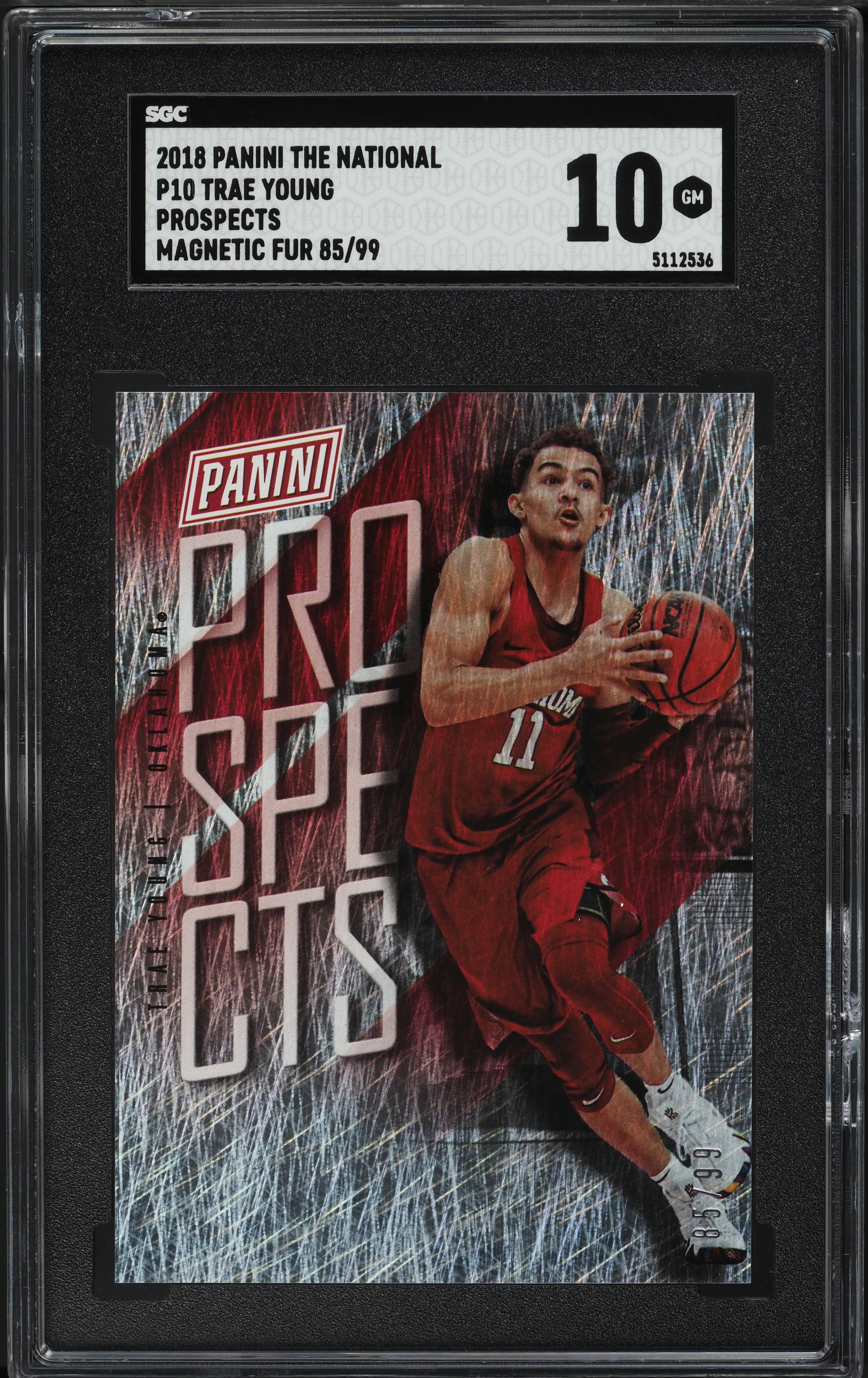 2018 Panini The National Magnetic Fur Trae Young ROOKIE /99 #P10