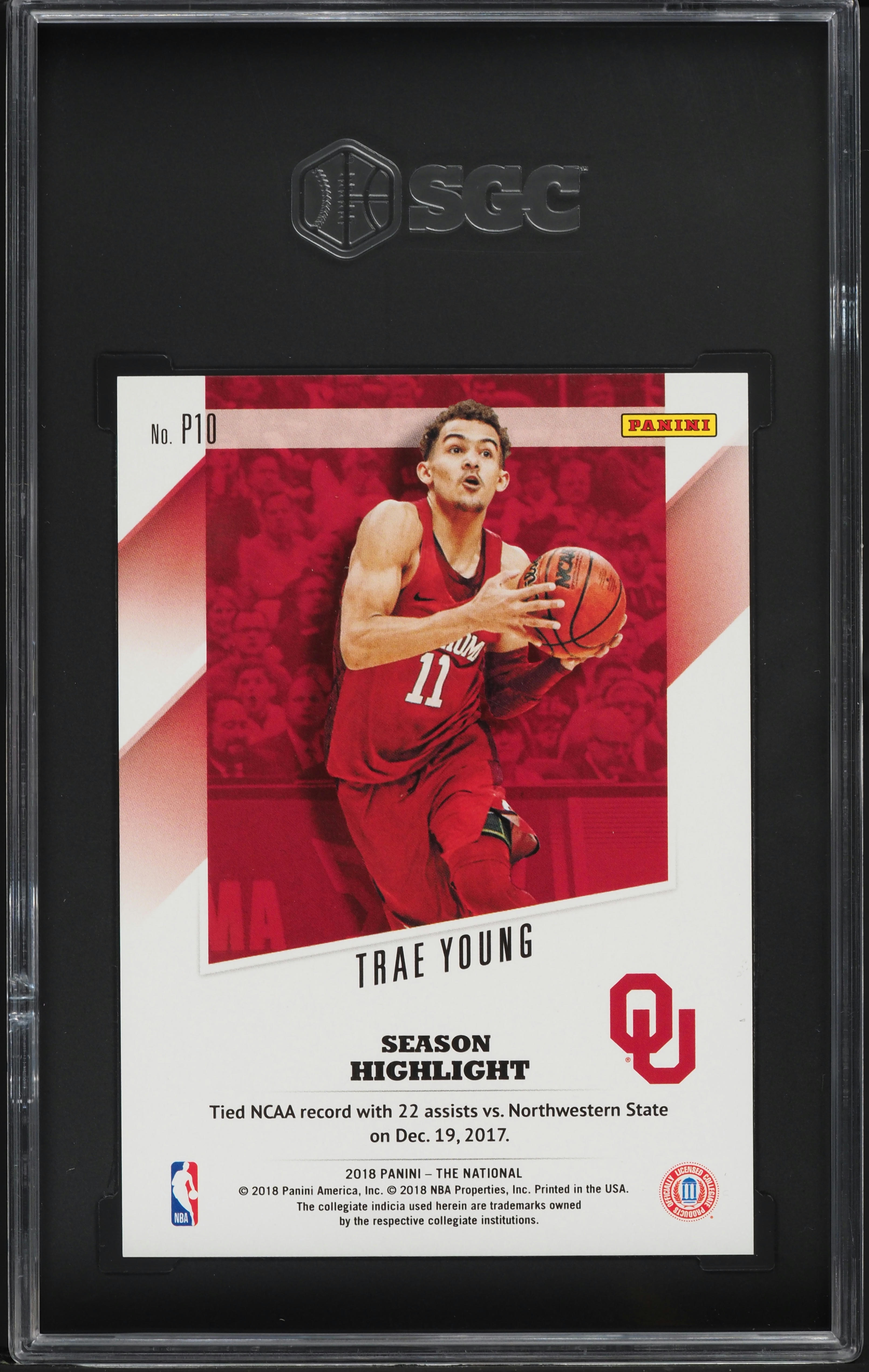 2018 Panini The National Magnetic Fur Trae Young ROOKIE /99 #P10