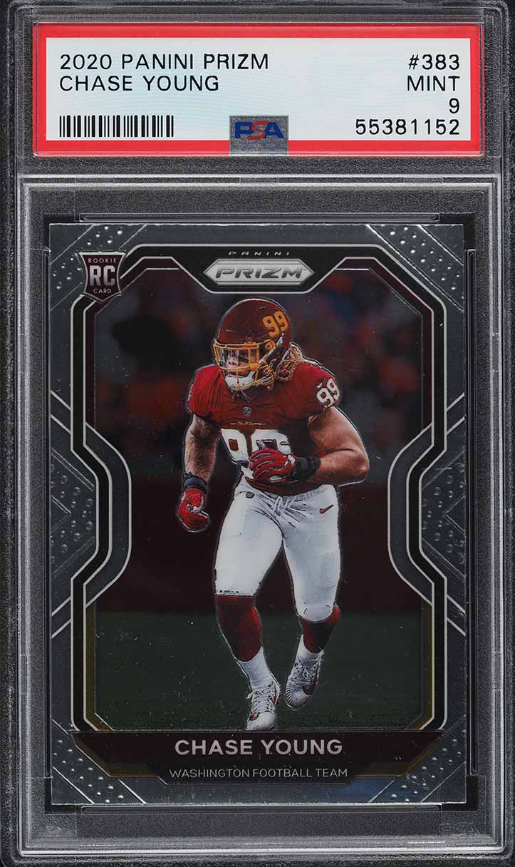 2020 Panini Prizm Chase Young ROOKIE #383 PSA 9 MINT