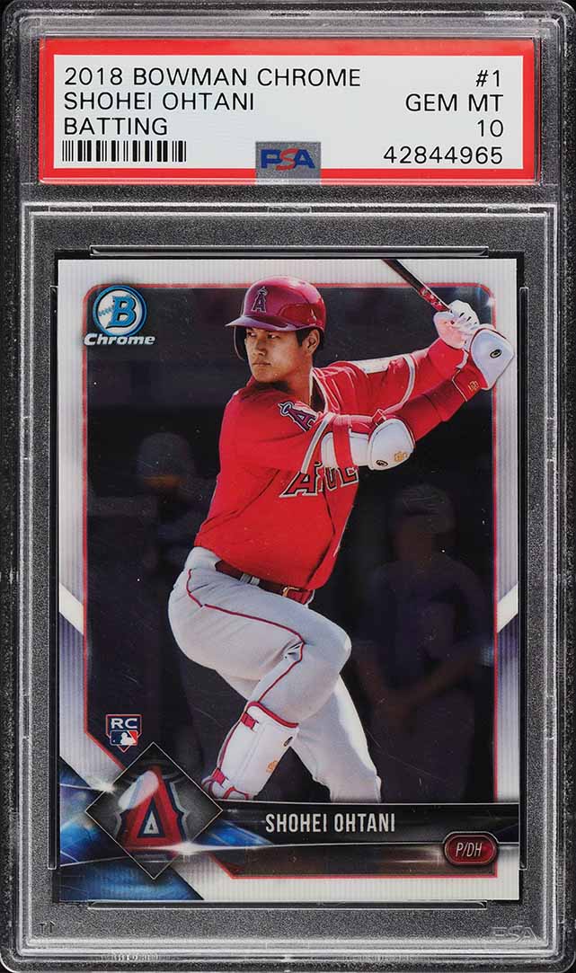 2018 Topps Transcendent Japan Shohei Ohtani ROOKIE RC AUTO 2/5 PSA