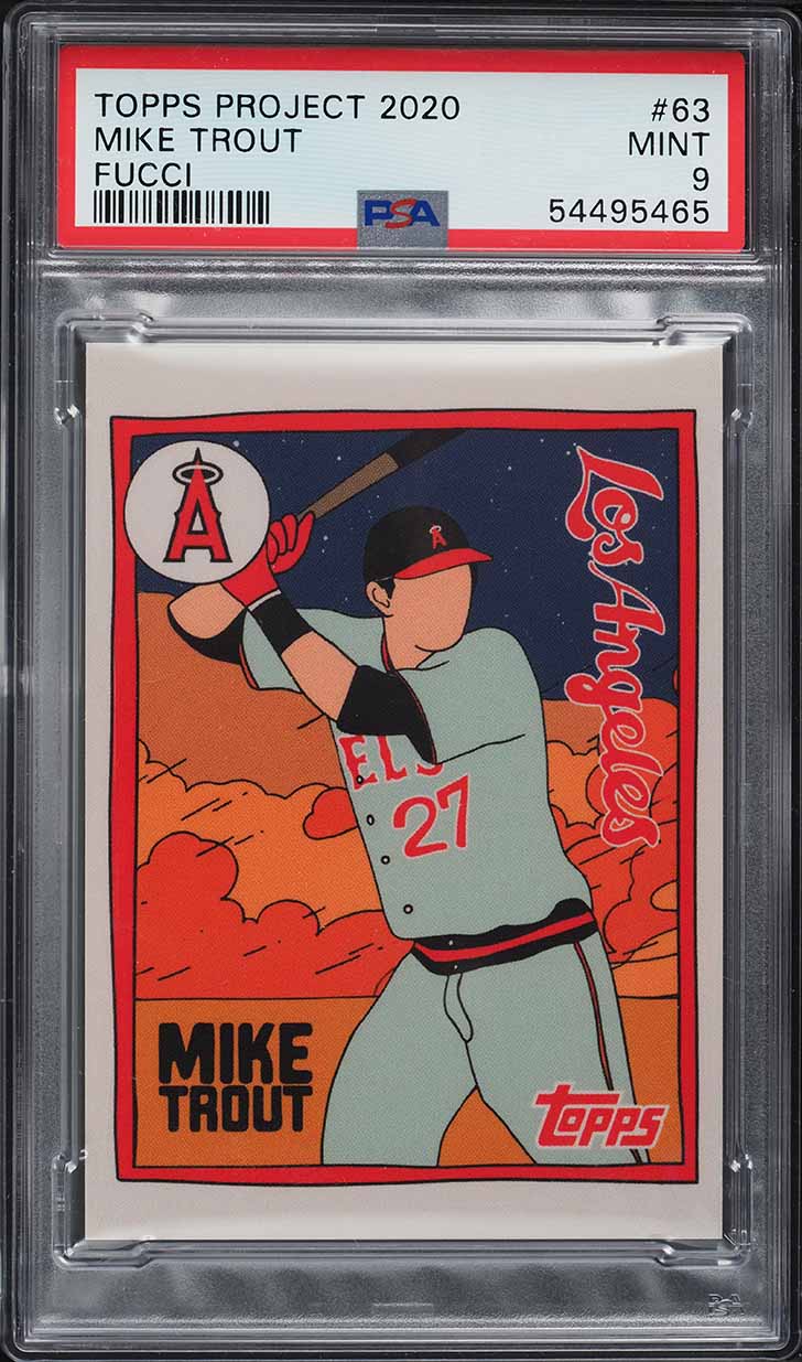 2020 Topps Project 2020 '11 Design By Fucci Mike Trout #63 PSA 9 MINT