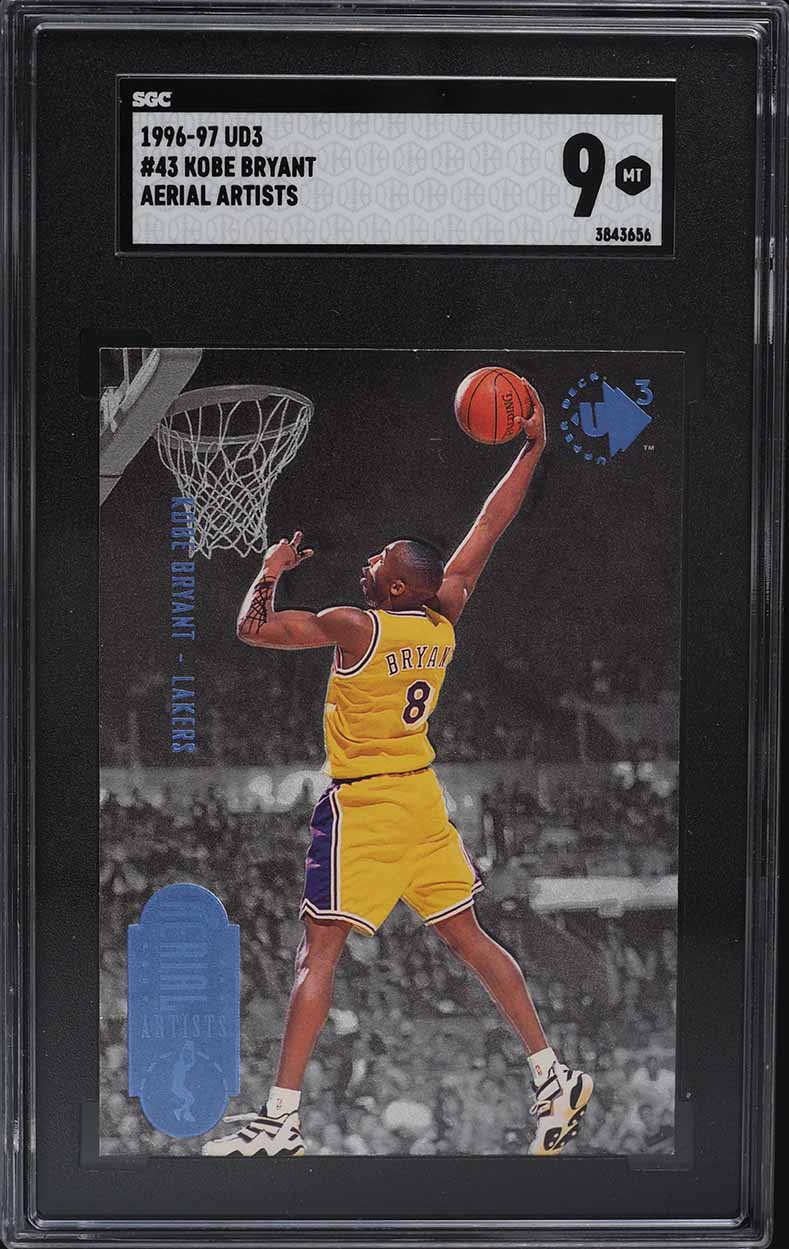 1996 UD3 Aerial Artists Kobe Bryant ROOKIE #43 SGC 9 MINT