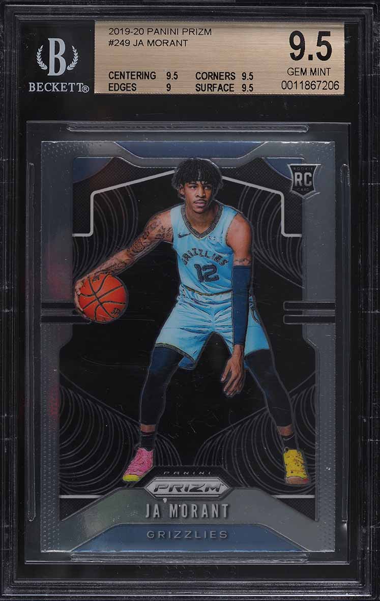 2019 Panini Prizm Ja Morant ROOKIE RC #249 PSA 10 GEM MINT on
