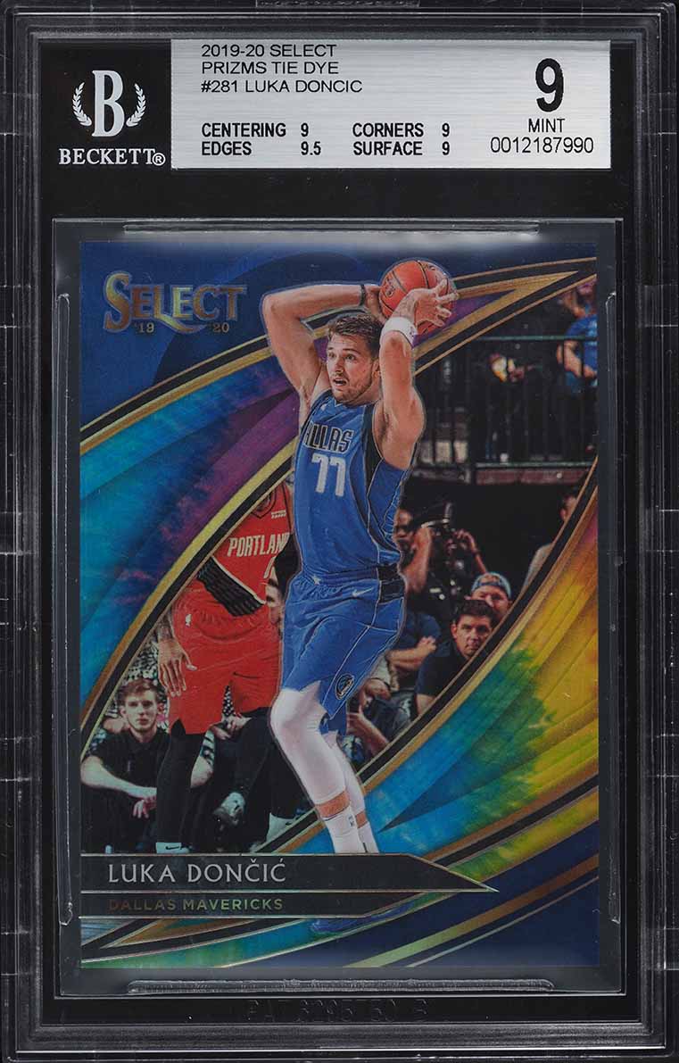 2019 Select Courtside Tie Dye Prizm Luka Doncic /25 #281 BGS 9 MINT