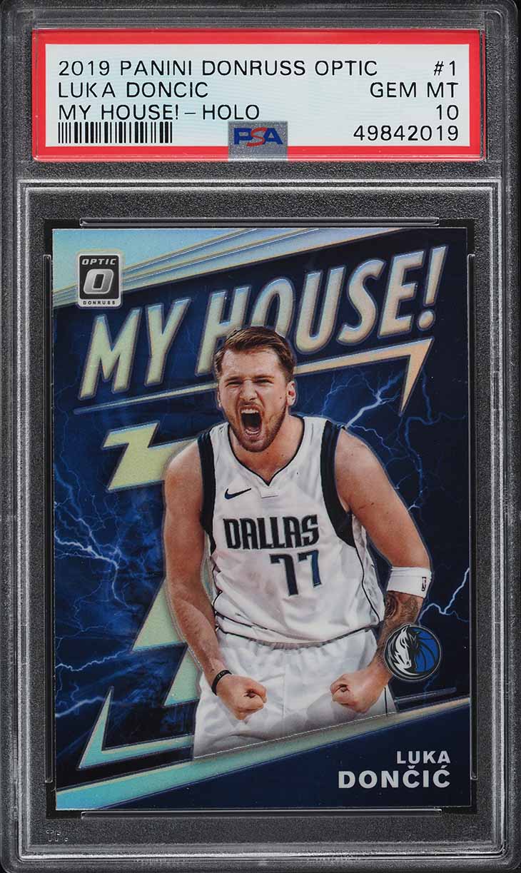 2019 Optic Luka Doncic My House! Holo #1 PSA 10 | Card Ladder