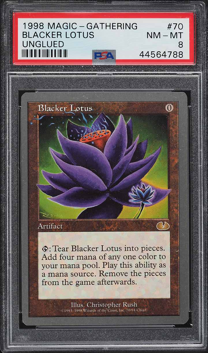1998 Magic The Gathering MTG Unglued Blacker Lotus PSA 8 NM-MT on Fanatics  Collect