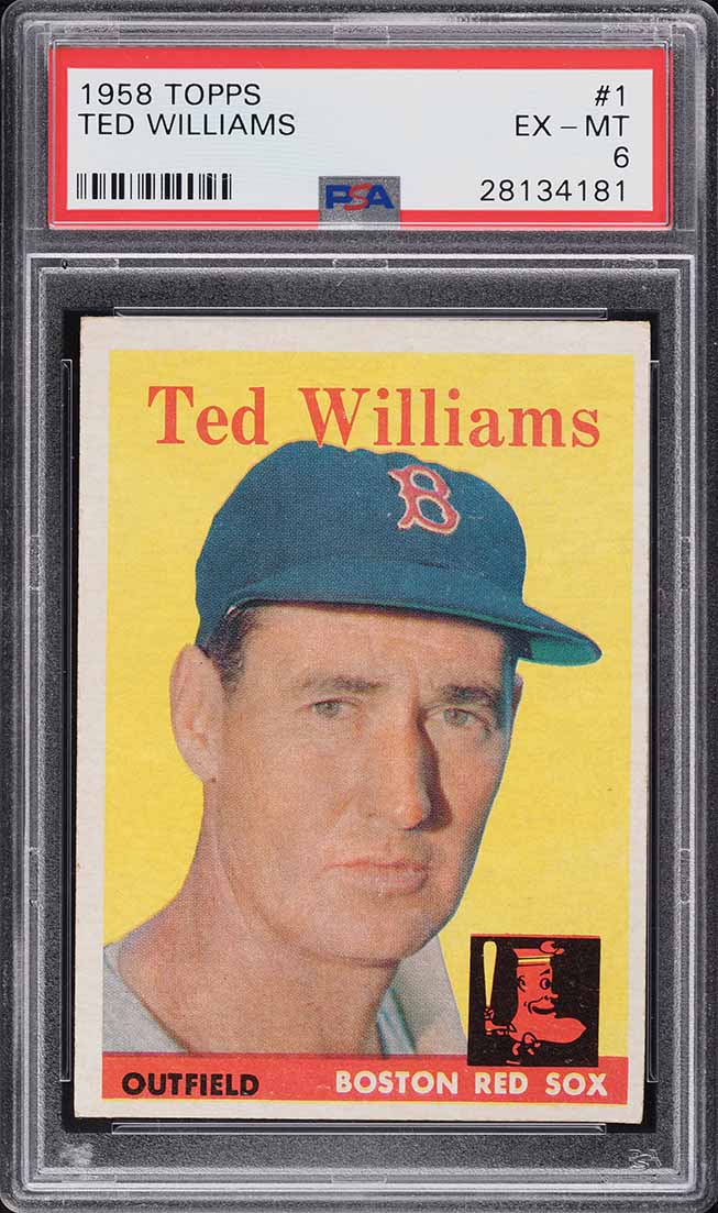1958 Topps Ted Williams #1 PSA 6 EXMT