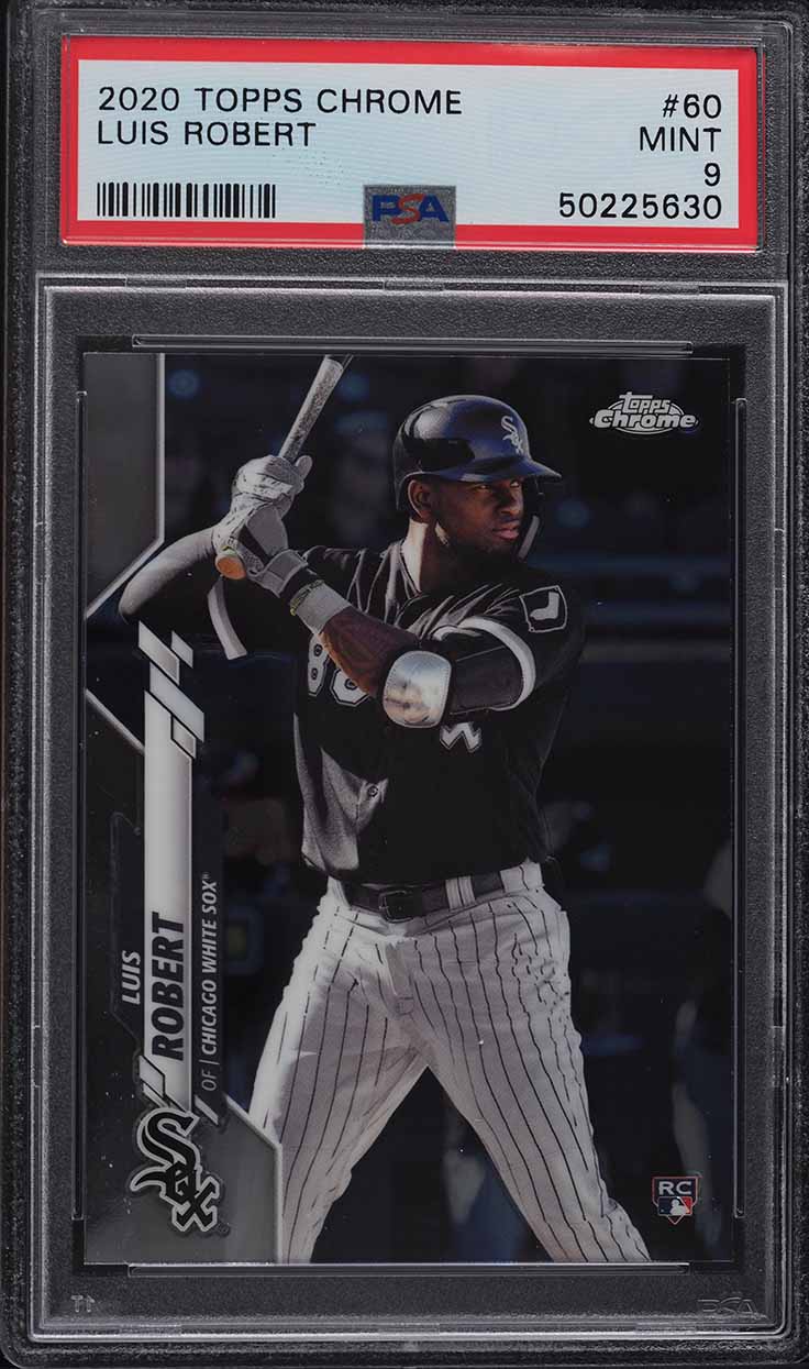 2020 Topps Chrome Luis Robert ROOKIE RC #60 PSA 9 MINT on Fanatics