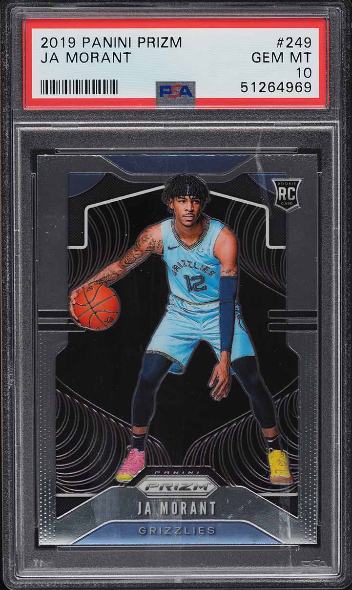 2019 Panini Prizm Ja Morant ROOKIE RC #249 PSA 10 GEM MINT
