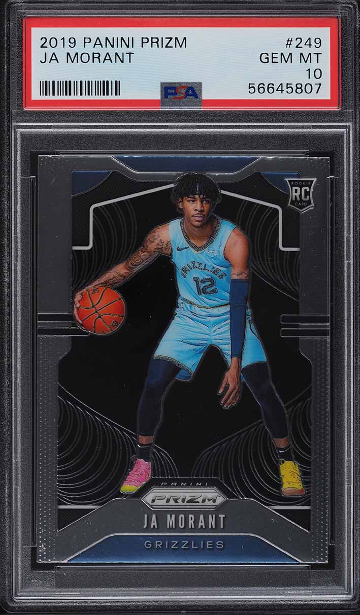 2019 Panini Prizm Ja Morant ROOKIE RC #249 PSA 10 GEM MINT