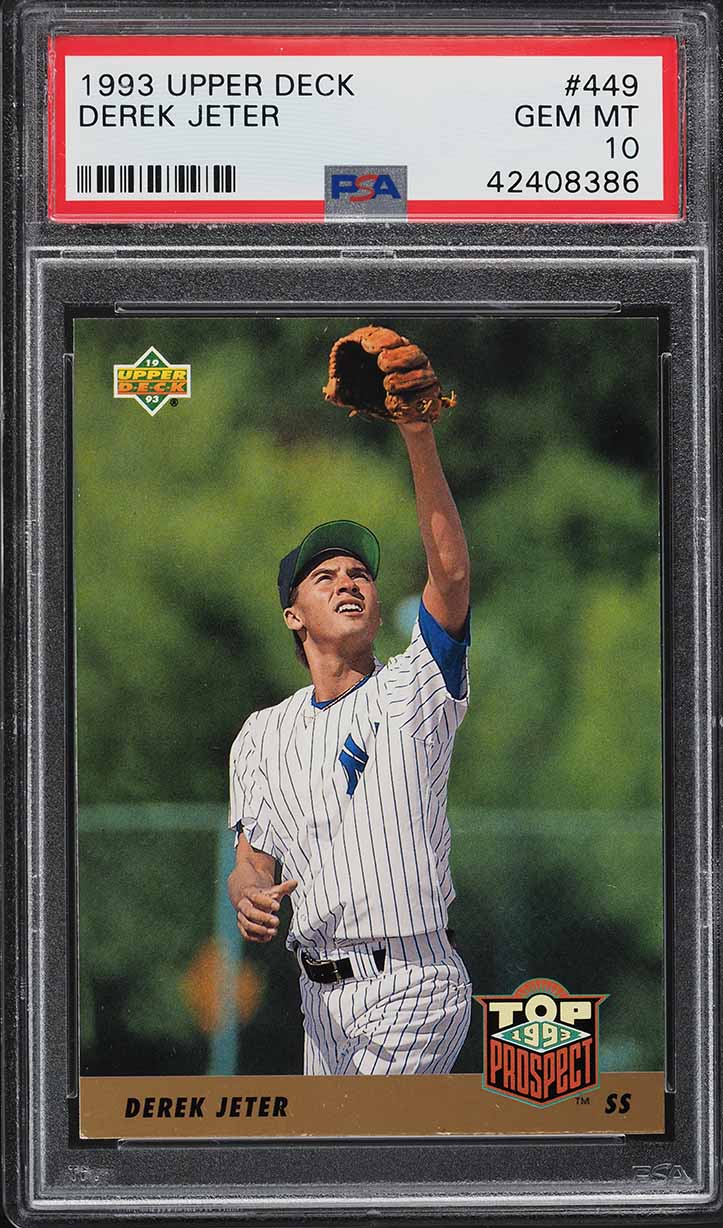 1993 Upper Deck Derek Jeter ROOKIE #449 PSA 10 GEM MINT on