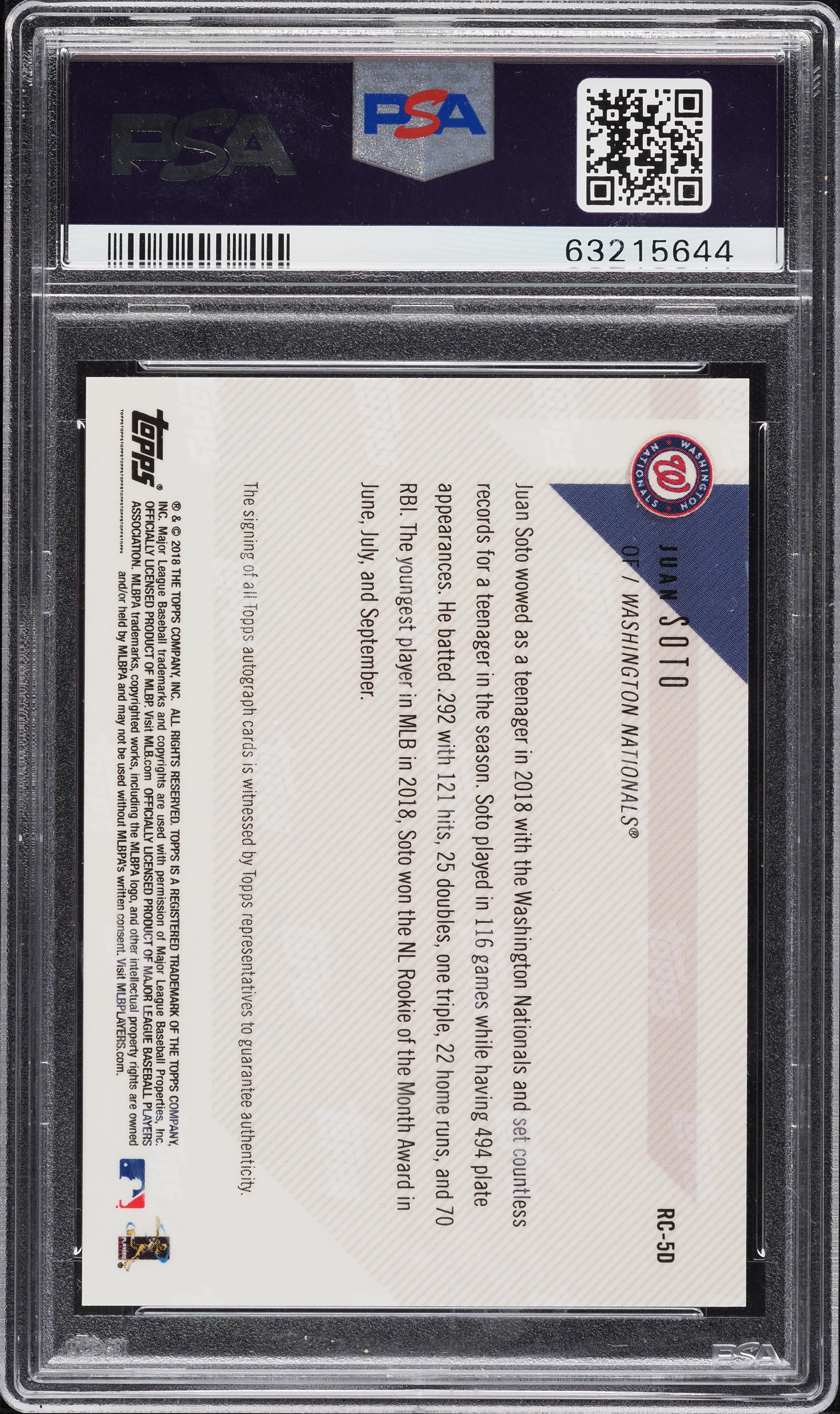 2018 Topps Now Off-Season MLB All-Star Team Red Juan Soto ROOKIE 