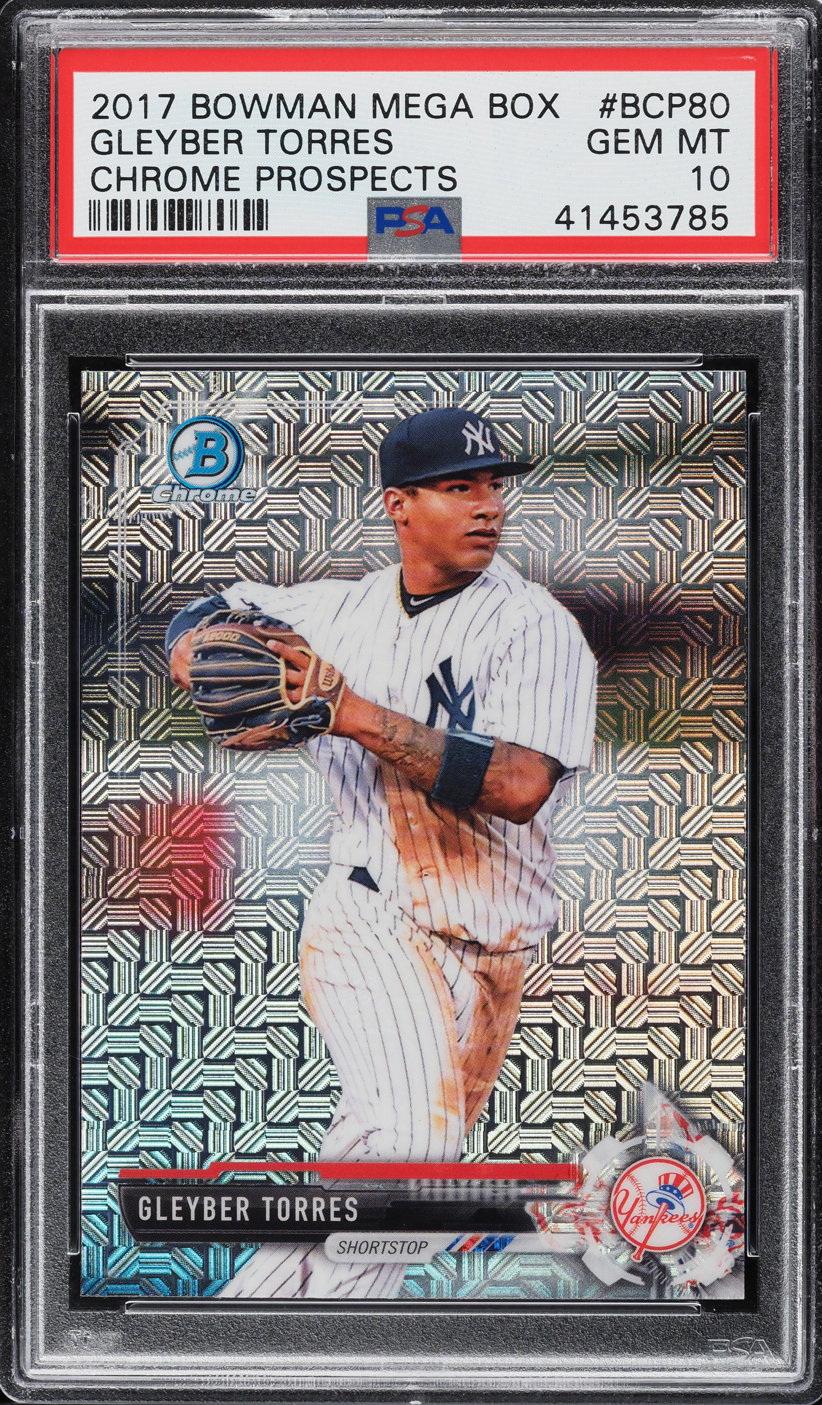 2017 Bowman Chrome Mega Prospects Gleyber Torres ROOKIE #BCP80 PSA