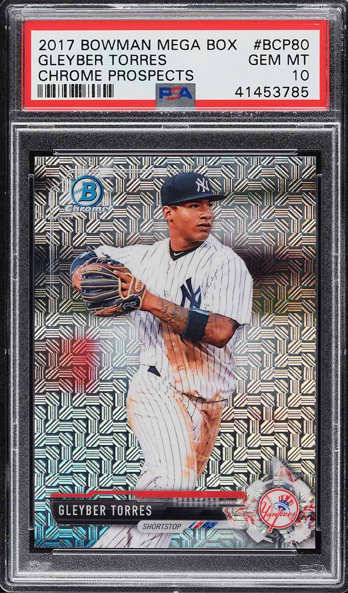 2017 Bowman Chrome Mega Prospects Gleyber Torres ROOKIE #BCP80 PSA