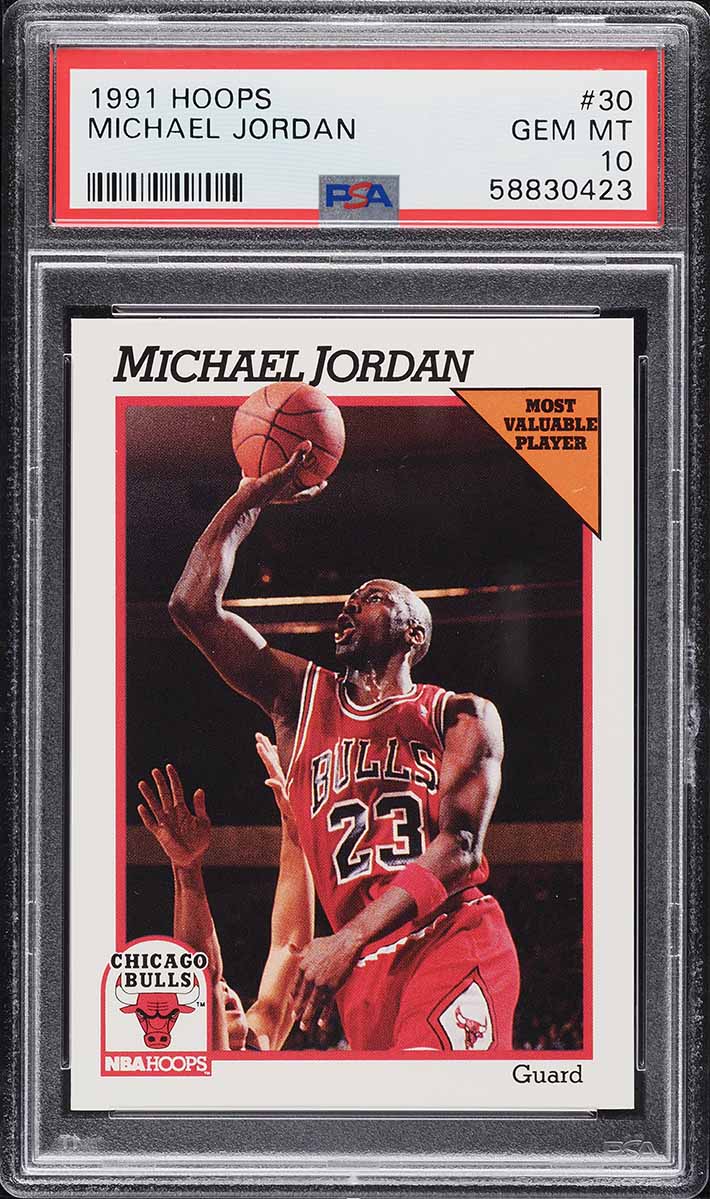 1991 Hoops Michael Jordan #30 PSA 10 GEM MINT