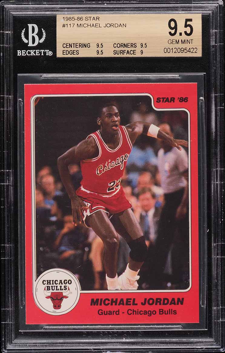 1985-86 Star Basketball Michael Jordan ROOKIE #117 BGS 10 PRISTINE