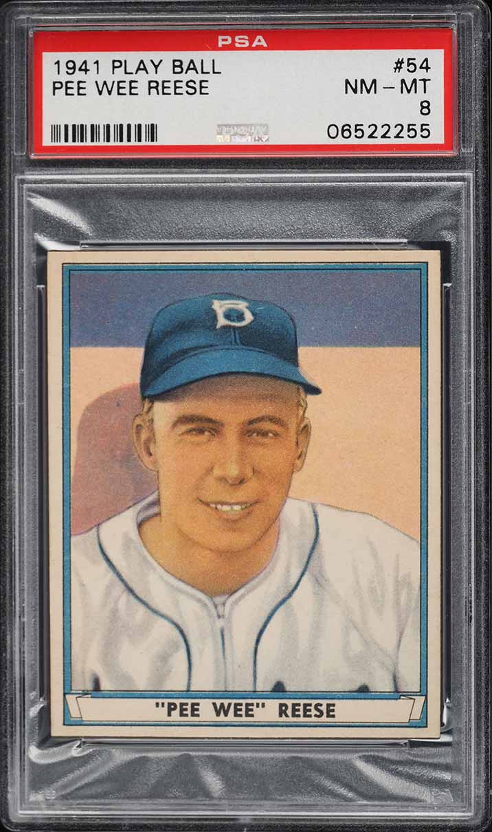 1941 Play Ball Pee Wee Reese ROOKIE #54 PSA 8 NM-MT