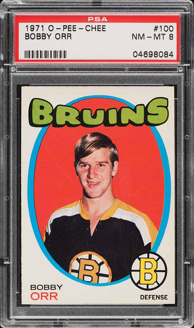 1971 O-Pee-Chee Hockey Bobby Orr #100 PSA 8 NM-MT