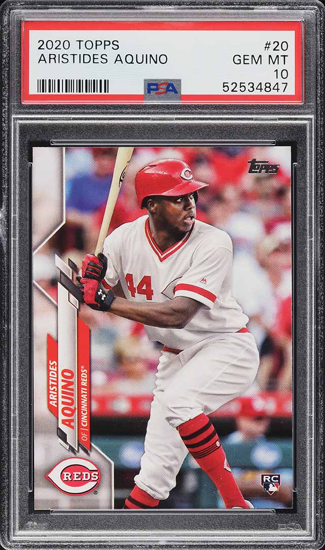 2020 Topps Aristides Aquino ROOKIE #20 PSA 10 GEM MINT
