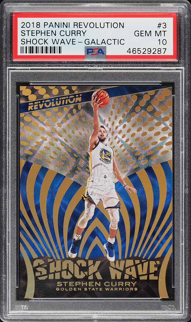 2018 Panini Revolution Shock Wave Galactic Stephen Curry #3 PSA 10 GEM MINT