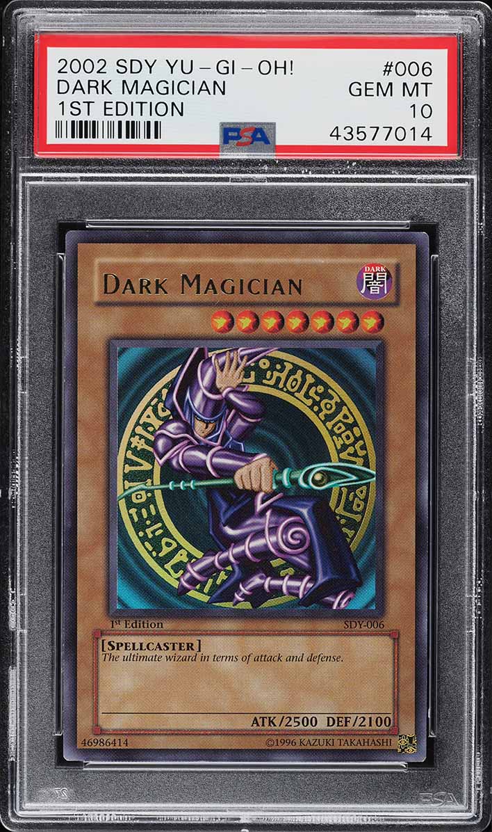 2002 Yu-Gi-Oh! Starter Deck Yugi 1st Edition Dark Magician #SDY-006 PSA 10 GEM MINT