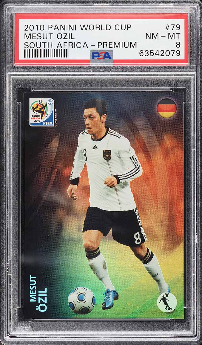 2010 Panini World Cup South Africa Premium Mesut Ozil #79 PSA 8 NM-MT