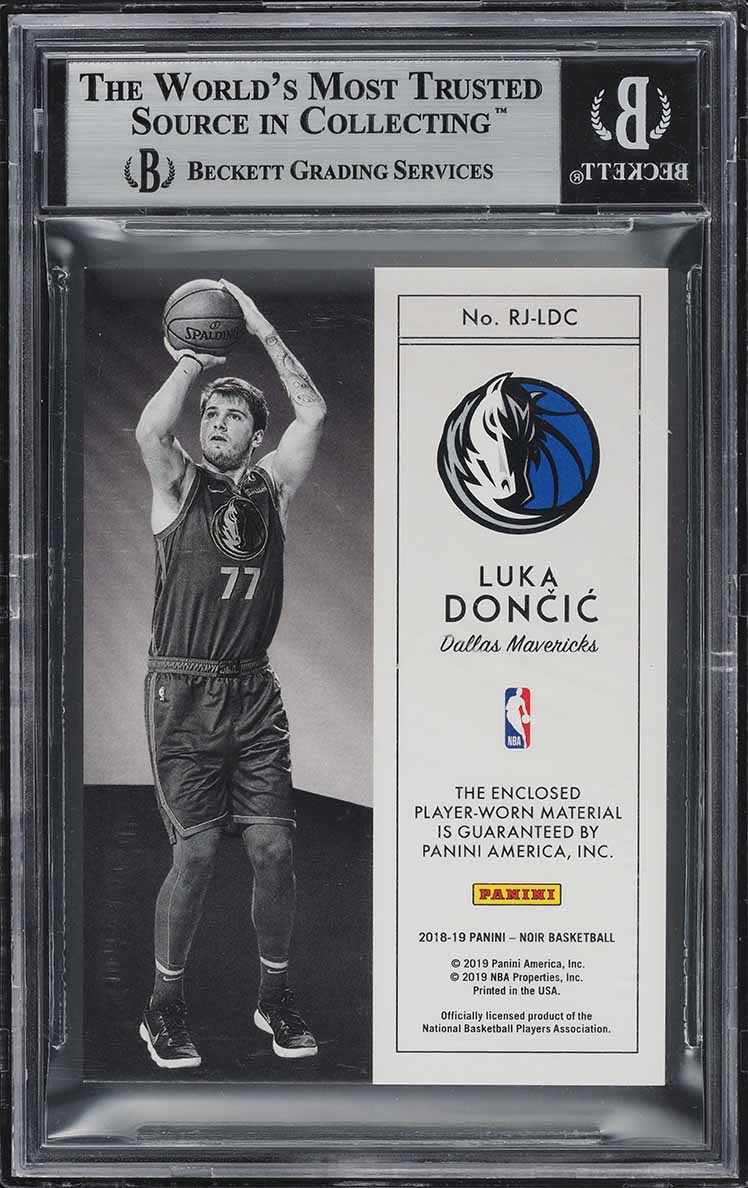 2018 Panini Noir Jumbo Material Luka Doncic ROOKIE PATCH /10 #17