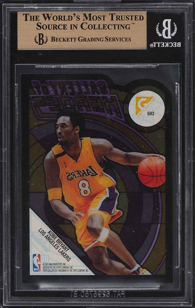 2000 Topps Gallery Gallery Of Heroes Kobe Bryant #GH3 BGS 10 PRISTINE