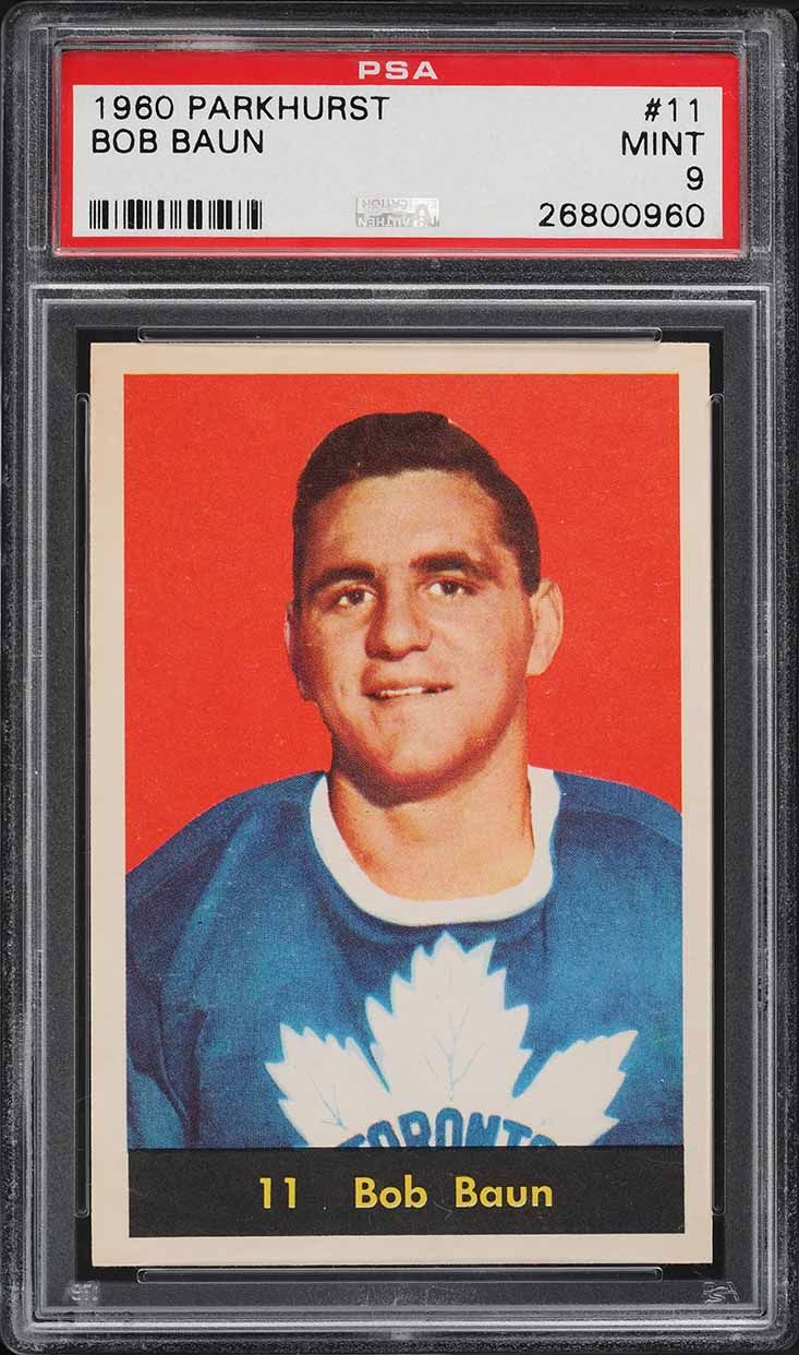 1960 Parkhurst Bob Baun #11 PSA 9 MINT