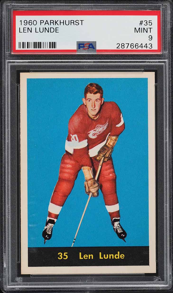 1960 Parkhurst Len Lunde #35 PSA 9 MINT
