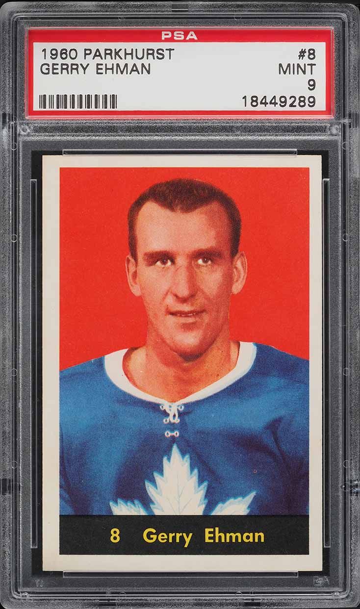 1960 Parkhurst Gerry Ehman #8 PSA 9 MINT