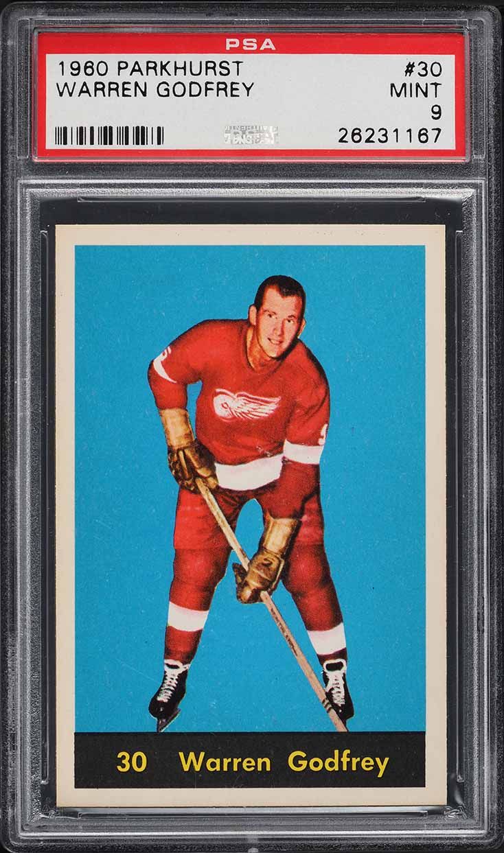 1960 Parkhurst Warren Godfrey #30 PSA 9 MINT