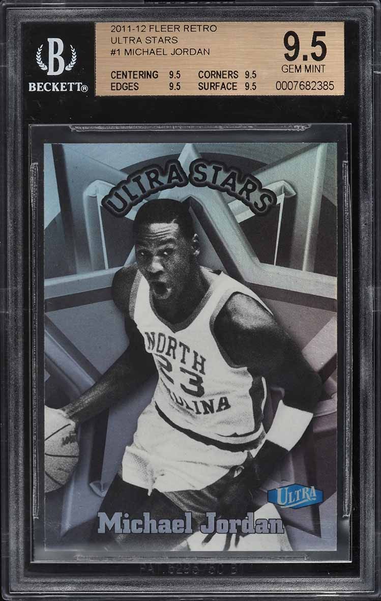 2011 Fleer Retro Ultra Stars Michael Jordan #1 BGS 9.5 GEM MINT