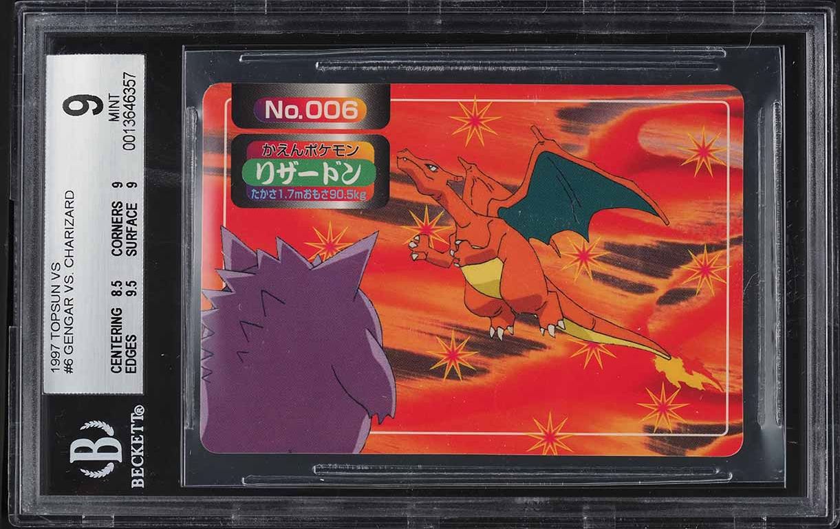 1997 Pokemon Japanese Topsun Original Series 1st Print Charizard