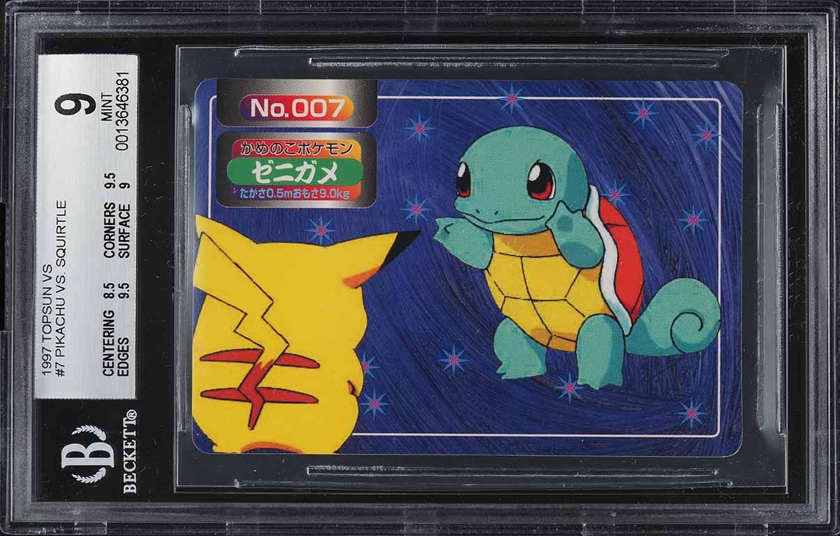 1997 Pokemon Japanese Topsun Holofoil Pikachu #25 PSA 10 GEM MINT