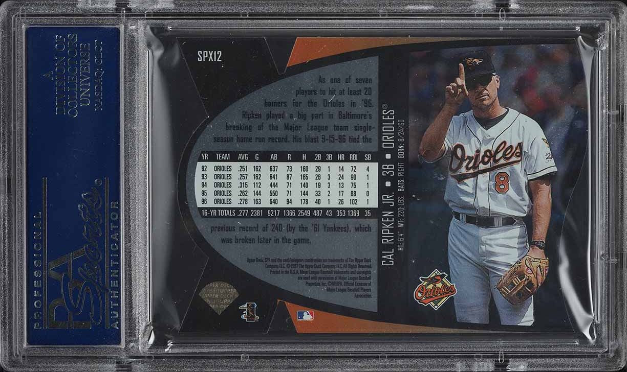 1997 SPx Cal Ripken Jr. #12 PSA 10 GEM MINT