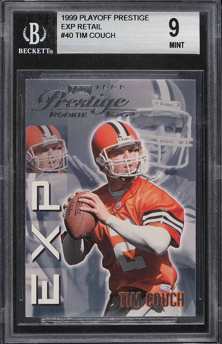 1999 Playoff Prestige EXP Tim Couch ROOKIE #40 BGS 9 MINT