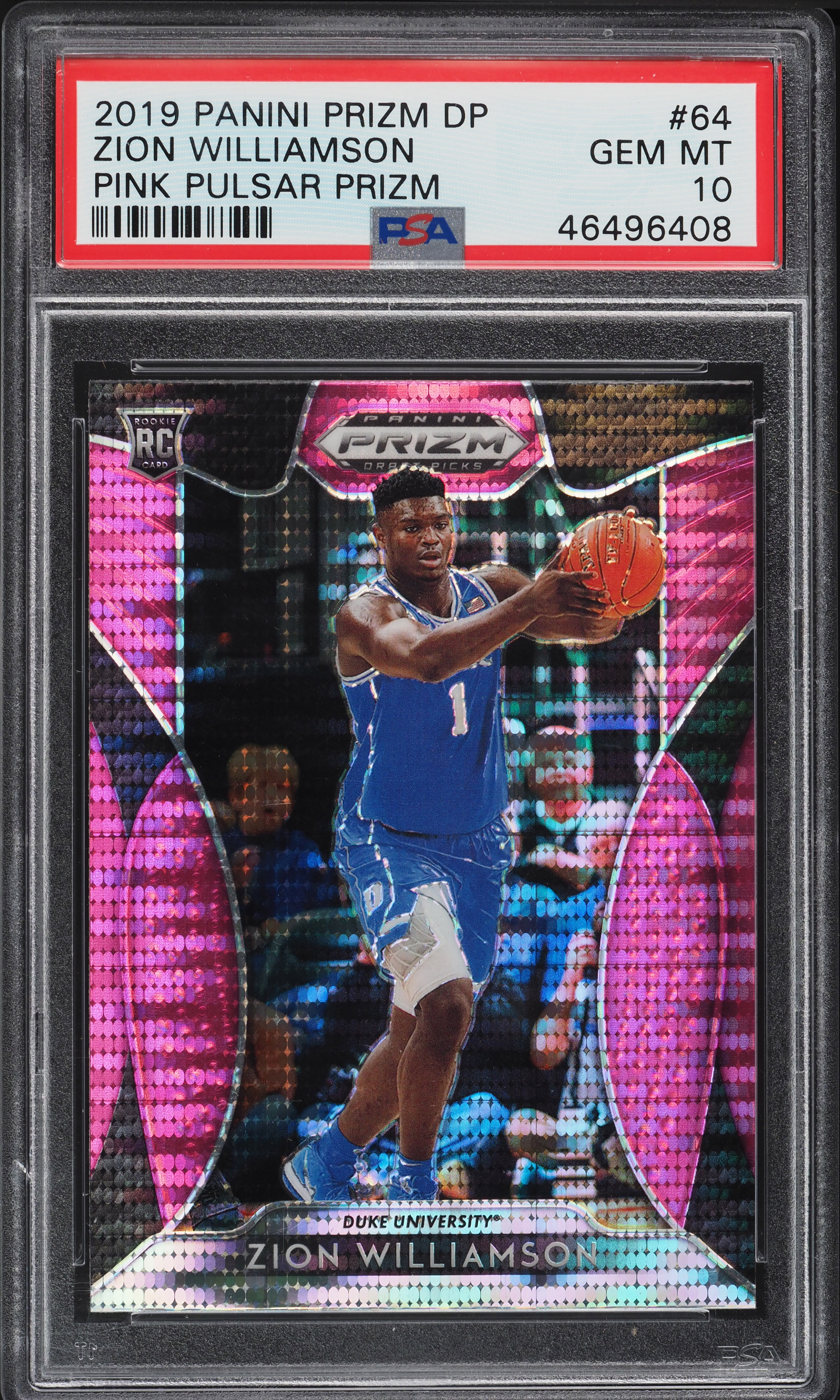 2019 Panini Prizm Draft Picks Pink Pulsar Prizms Zion Williamson