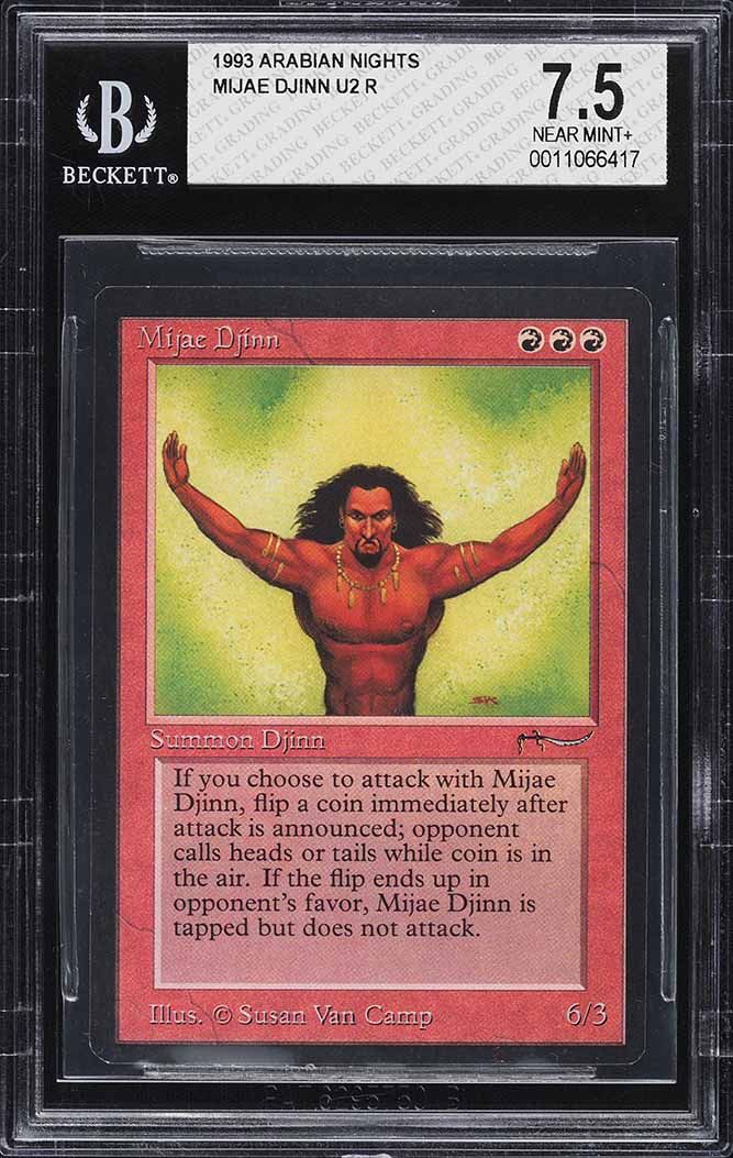 1993 Magic The Gathering MTG Arabian Nights Juzam Djinn PSA 9 MINT
