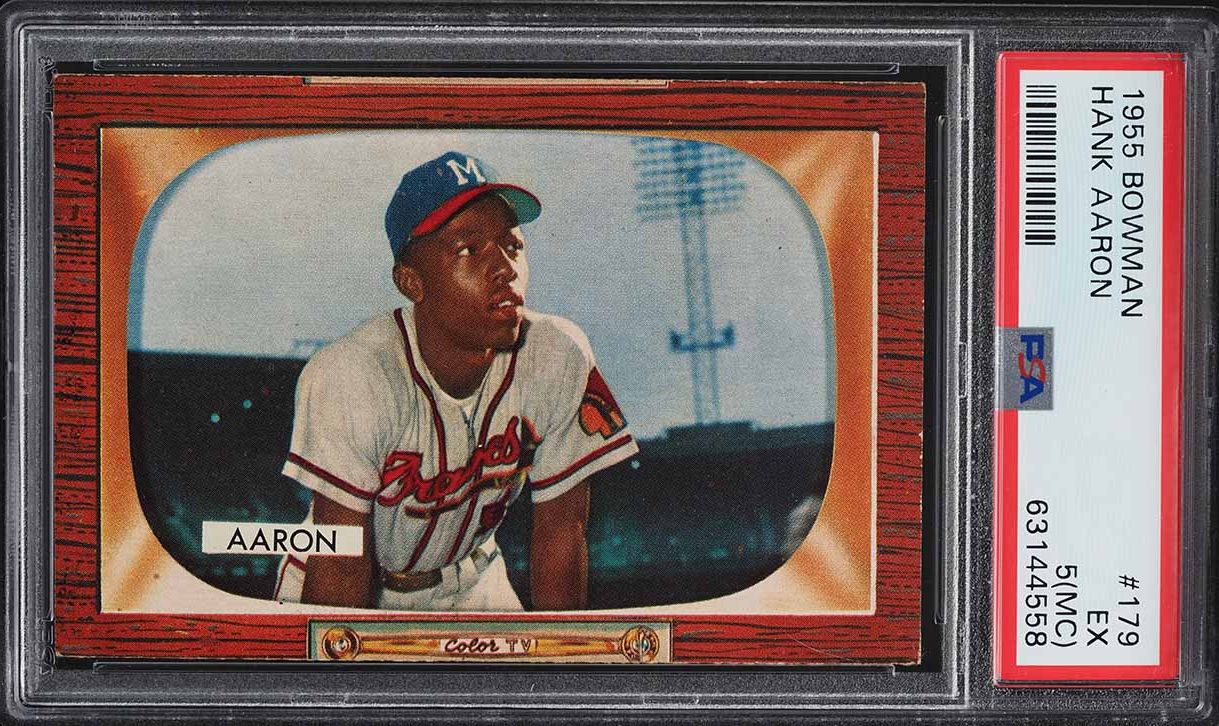 1955 Topps Hank Aaron #47 SGC 5 EX on Fanatics Collect