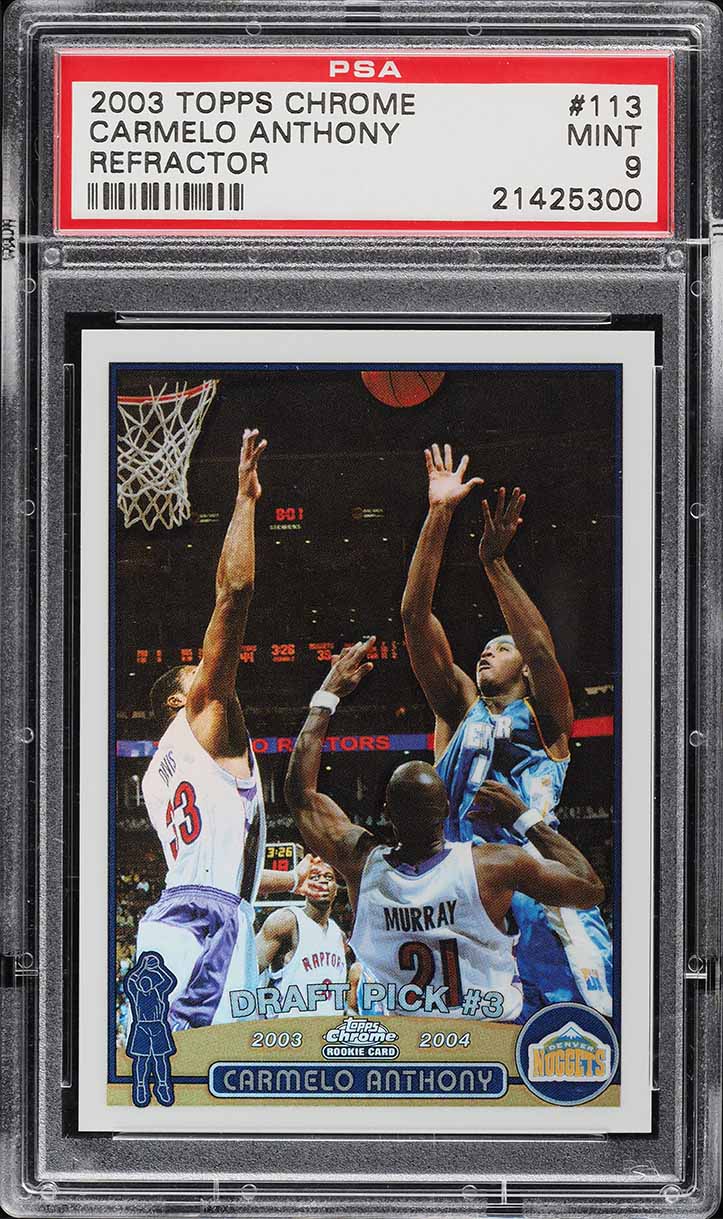 Carmelo Anthony 2003 Topps Chrome #113 Refractor Price Guide