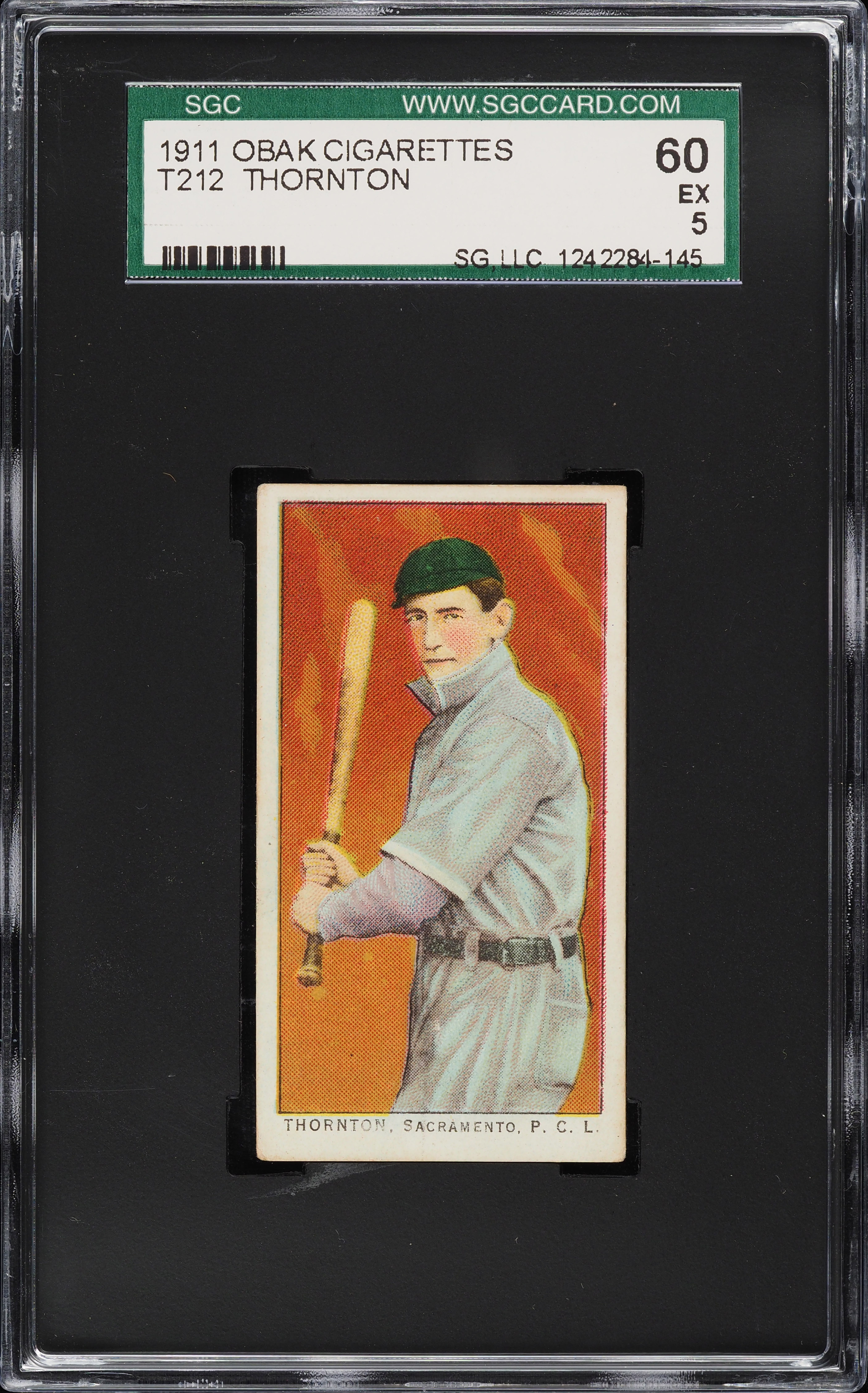 1911 T212 Obak Cigarettes Thornton SGC 5 EX on Fanatics Collect